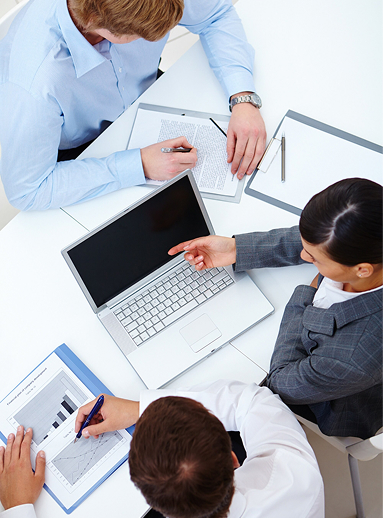 Zespół podczas pracy